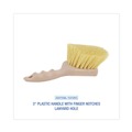 Brushes | Boardwalk BWK4308 5.5 in. Brush 3 in. Tan Plastic Handle Cream Polypropylene Bristles Utility Brush image number 2