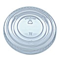 Cup Lids | Fabri-Kal 9508068 Kal-Clear/Nexclear Flat Lid with No Slot Plastic Drink Cup Lids Fits 9 oz. to 10 oz. Cold Cups - Clear (2500/Carton) image number 3