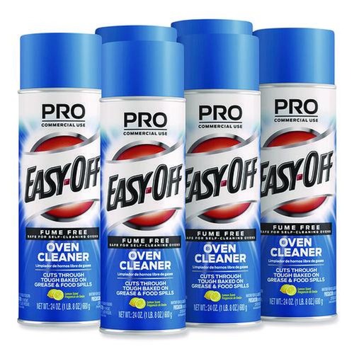 Industrial Cleaning Products | Professional EASY-OFF 62338-85260 Fume Free Max Oven Cleaner, Foam, Lemon, 24 Oz Aerosol Spray, 6/carton image number 0