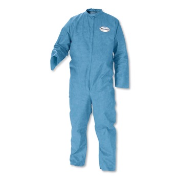 Ansell 58537 A20 Breathable Particle-Pro Zip Coveralls - 4X-Large, Blue (20/Carton)