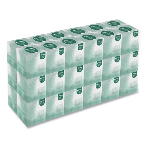 Facial Tissues | Kleenex 21272 Naturals 2-Ply Facial Tissues - White (90 Sheets/Box, 36 Boxes/Carton) image number 0