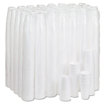 CUPS | Dart 16J16 16 oz. Foam Drink Cups - White (1000/Carton)