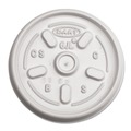 Food Containers & Lids | Dart 6JL Vented Plastic Lids for 3.5 oz to 6 oz. Foam Containers - White (1000/Carton) image number 0
