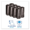Low-Density Trash Bags | Boardwalk H6639MKKR01 33 in. x 39 in. 33 gal. 0.5 mil Low-Density Waste Can Liners - Black (200/Carton) image number 2