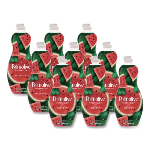 Dishwashing Detergents | Ultra Palmolive 61047428 Dishwashing Liquid, Watermelon Scent, 20 oz Bottle, 9/Carton image number 0