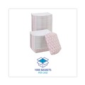Food Containers & Lids | Boardwalk BWK30LAG200 2 lbs. Capacity Paper Food Baskets - Red/White (1000/Carton) image number 5