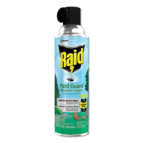 Insecticides | Raid 377977 Yard Guard 16 oz. Aerosol Spray Fogger (12/Carton) image number 0