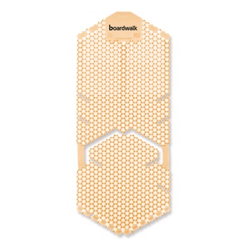 Boardwalk TSU-P-006I006I-25-AAS80 5.22 oz. Vertical Urinal Screen - Summer Sunshine Scent Yellow (6/Carton)