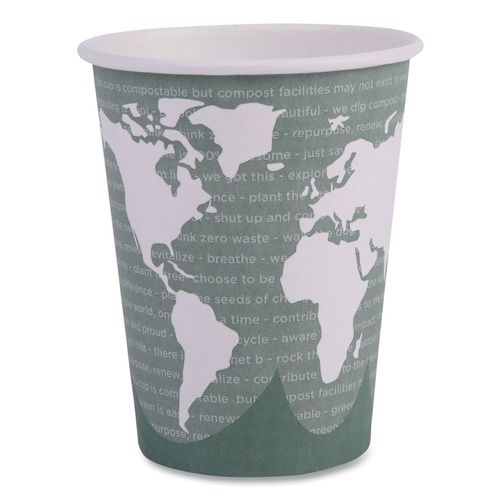 Cups | Eco-Products EP-BHC12-WAPK 12 oz. World Art Renewable and Compostable Hot Cups - Gray (50/Pack) image number 0
