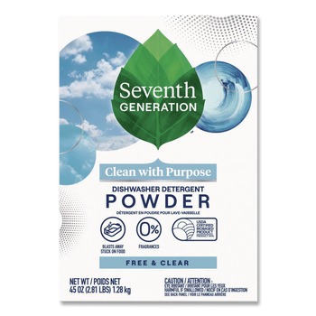  | Seventh Generation SEV 22150 45 oz Automatic Dishwasher Powder - Free and Clear (12/Carton)