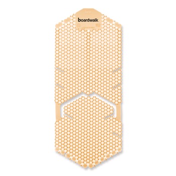 Boardwalk TSU-P-006I006I-25-AAS80 5.22 oz. Vertical Urinal Screen - Summer Sunshine Scent Yellow (6/Carton)