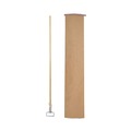 Mop Handles | Boardwalk BWK609 60 in. Wood Spring Grip Metal Head Mop Handle for Most Mop Heads - Natural image number 2