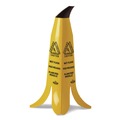 Traffic Safety | Impact B1001 11 x 11.15 x 23.25 Banana Wet Floor Cones - Yellow/Brown/Black image number 0