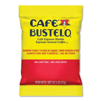 Cafe Bustelo 7447101014 2 oz. Espresso Coffee Fraction Pack (30/Carton)
