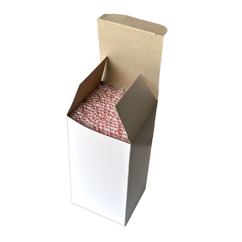Straws/Stems/Sticks | Boardwalk BWKJSTUW775RW 7.75 in. Polypropylene Jumbo Straws - Red/White Striped (12500/Carton) image number 0
