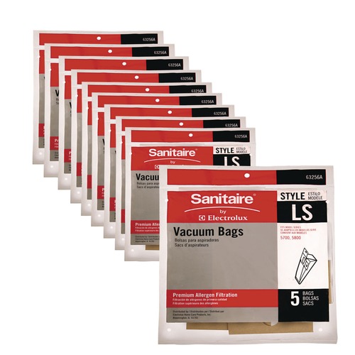 Vacuum Accessories | Sanitaire 63256A Commercial Upright Style LS Vacuum Cleaner Replacement Bags (10/Carton) image number 0