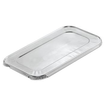 Handi-Foil HFA 403025 6.4 in. x 12.7 in. x 0.5 in. Steam Pan Foil Lids for One-Third Size Pan (200/Carton)