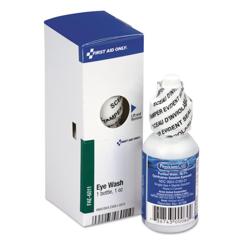Eye Wash Stations | First Aid Only FAE-6011 1 oz. Bottle Eyewash image number 0