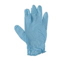 Janitorial Disposable & Single Use Gloves | Boardwalk 382XSBXA 9.5 in. Long 5 mil. Thick Powder-Free Disposable Examination Nitrile Gloves - X-Small Blue (100/Box) image number 1