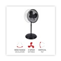 Air Cooling Equipment | Alera ALEFANP16B 120V 0.37 Amp 3-Speed 16 in. Pedestal Stand Fan - Black image number 3