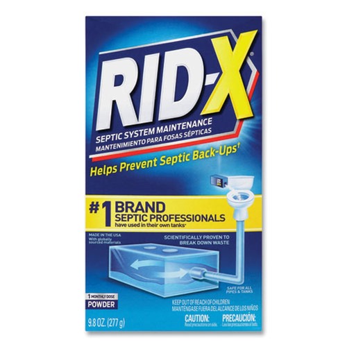 Drain Cleaners | RID-X 19200-80306 9.8 oz. Septic System Treatment Concentrated Powder (12/Carton) image number 0