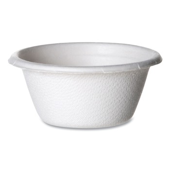 Eco-Products EP-SPC2 2 oz Molded Fiber Sugarcane Portion Cups - White (2500/Carton)
