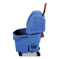 Buckets & Wringers | Rubbermaid Commercial FG757888BLUE WaveBrake 2.0 35 qt. Down-Press Plastic Bucket/Wringer Combos - Blue image number 1