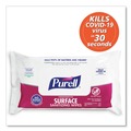 Cleaning Cloths & Wipes | PURELL 9371-12 1-Ply 7.4 in. x 9 in. Fragrance-Free Foodservice Surface Sanitizing Wipes - White (12 Pouches/Carton) image number 3