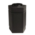 Indoor Waste Receptacles | Safco 9485BL 30 Gallon Polyethylene Canmeleon Indoor/Outdoor Pentagon Receptacle - Black image number 0