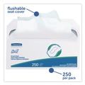 Toilet Seat Covers | Scott 39000 14.5 in. x 17 in. Personal Seats Toilet Covers - White (20/Carton) image number 2
