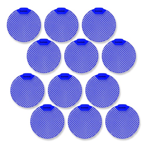Toilet & Urinal Deodorizers | Boardwalk FGVIN-F-012I072M-81 1.8 oz. Urinal Screen - Tutti Frutti Scent, Blue (1-Dozen) image number 0