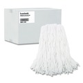 Mop Heads | Boardwalk BWK216RCT 16 oz. Rayon Premium Cut-End Wet Mop Heads - White (12/Carton) image number 0