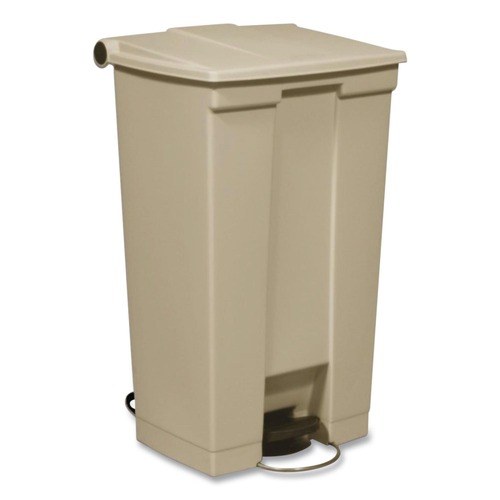 Indoor Waste Receptacles | Rubbermaid Commercial FG614500BEIG 18 Gallon Polyethylene Step-On Receptacle - Beige image number 0