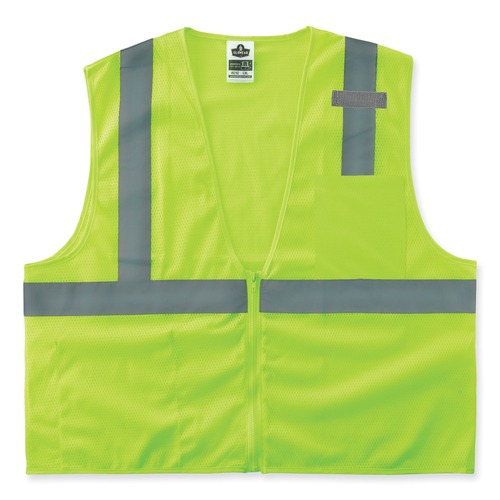 Clothing Protection | Ergodyne 21059 GloWear 8210Z Class 2 Economy Mesh Vest Polyester - 4X-Large/5X-Large Lime image number 0
