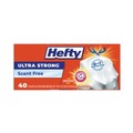 Drawstring & Kitchen Bags | Hefty E8-8338 Ultra Strong 23.75 in. x 24.88 in. 13 gallon Drawstring Extra Heavy-Duty Tall Kitchen Trash Bags - White (240/Carton) image number 3