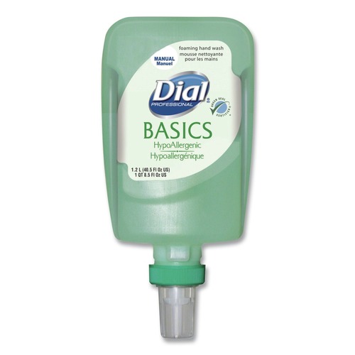 Soap Refills | Dial Professional 16714EA 1.2 Liter Basics Hypoallergenic Foaming Hand Wash Refill for FIT Manual Dispenser - Honeysuckle Scent image number 0