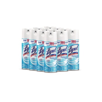 LYSOL Brand 19200-74186 12.5 oz. Aerosol Disinfectant Spray - Crisp Linen Scent (12/Carton)