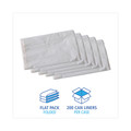 Low-Density Trash Bags | Boardwalk H6036EWK 30 in. x 36 in. 30-Gallon 0.7 mil. Flat Pack Linear Low Density Industrial Can Liners - White (200/Carton) image number 2
