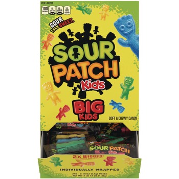 PERFORATED ROLL AND HAND TOWELS | Sour Patch 00 70462 43147 00 Grab-and-Go Fruit Flavored Candy (240 Pieces/Box)