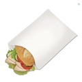 Food & Utility Bags | Bagcraft P450019 Grease-Resistant 6 in. x 7.25 in. Single-Serve Bags - White (2000/Carton) image number 2