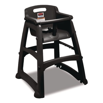 HIGH CHAIRS | Rubbermaid Commercial FG780508BLA Sturdy Chair Youth Seat with Casters Black