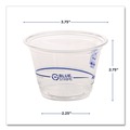 Cups | Eco-Products EP-CR9 1000/Carton 9 oz. BlueStripe 25% Recycled Content Cold Cups - Clear/Blue image number 5