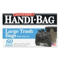 Low-Density Trash Bags | Handi-Bag 1516910 30 in. x 33 in. .65 mil 30 Gallon Super Value Pack Trash Bags - Black (60/Box) image number 1