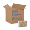 Perforated Roll & Hand Towels | Scott 01700 9.3 in. x 10.5 in. Essential Single-Fold Towels (4000/Carton) image number 0