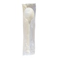 Disposable Spoons | Boardwalk BWKSOUPMWPPIW 4.86 in. Mediumweight Wrapped Polypropylene Plastic Soup Spoon Cutlery - White (1000/Carton) image number 1
