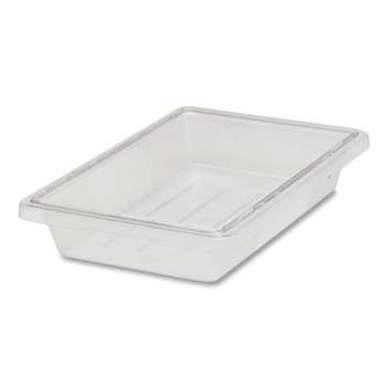Rubbermaid Commercial FG330400CLR 5 Gallon 12 in. x 18 in. x 9 in. Food/Tote Box - Clear