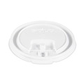 Cup Lids | SOLO LB3081-00007 Lift Back and Lock Tab Lids for 8 oz. Cups - White (1000/Carton) image number 0