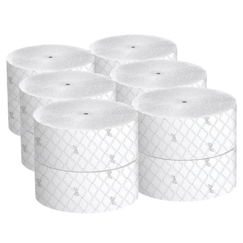 Toilet Tissues | Scott 07006 Essential Coreless JRT Septic Safe 1150 ft. 2 Ply Tissues - White (12/Carton) image number 0