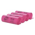Feminine Care Dispenser Liners | Tidy Girl TG-7514P10 4 in. x 4 in. x 10 in. Feminine Hygiene Sanitary Disposal Bags - Pink/Black (600/Carton) image number 3