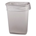High-Density Trash Bags | Boardwalk Z4833LNKR01 16 Gallon 8 mic 24 in. x 33 in. Perforated Roll High-Density Can Liners - Natural (1000/Carton) image number 3
